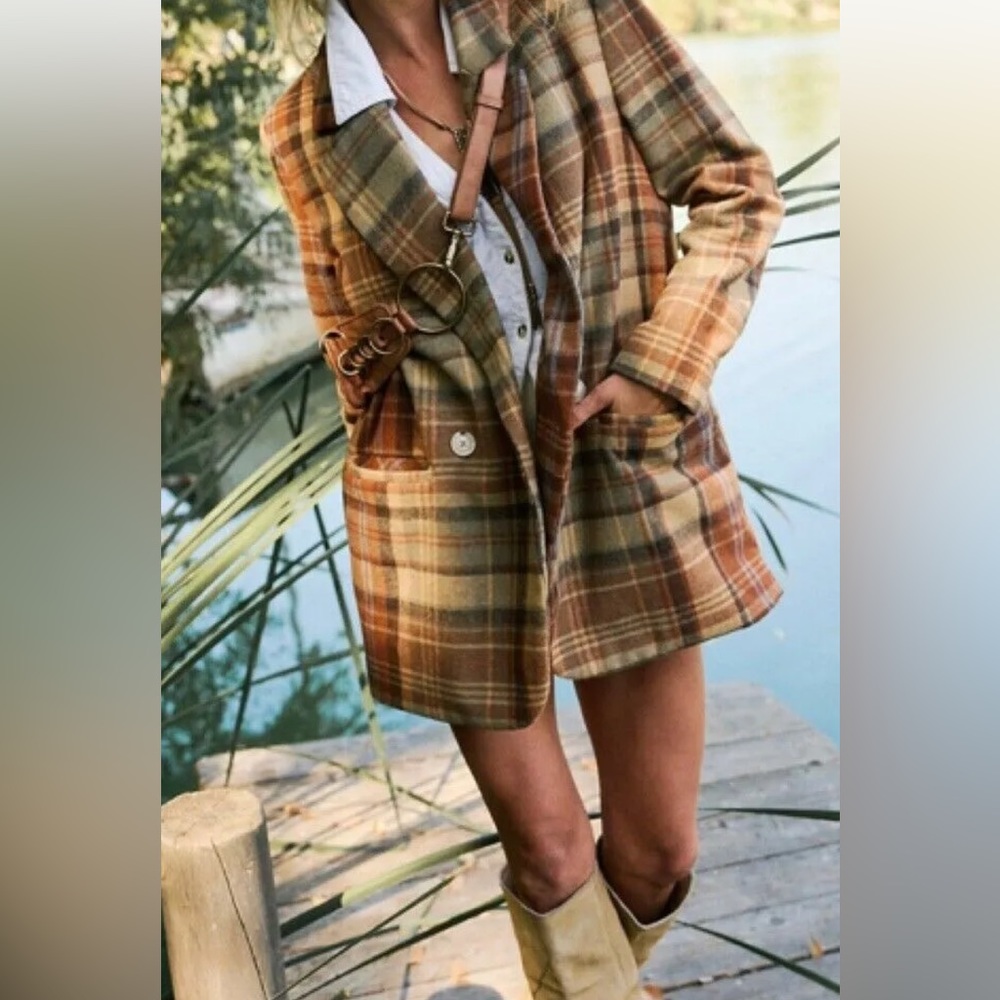 NEW-Free People Mari Blazer size XS color winter wheat NWT sold out everywhe…